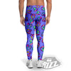 Purple Headphones Print Pattern Men's Leggings-grizzshop