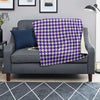 Purple Houndstooth Print Blanket-grizzshop