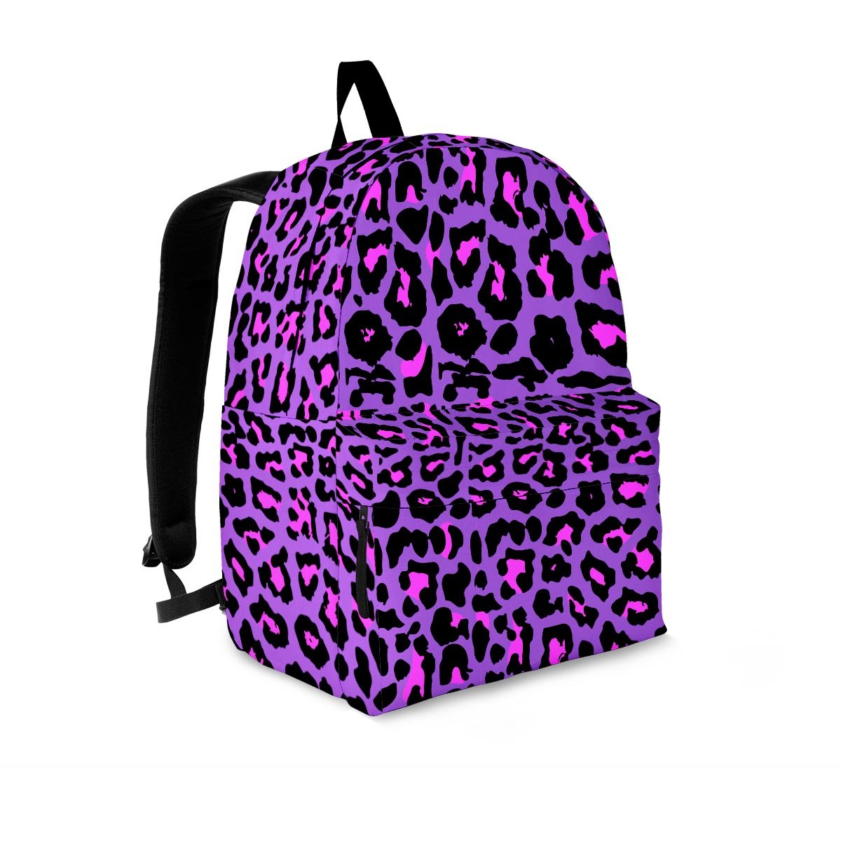 Purple Leopard Backpack-grizzshop