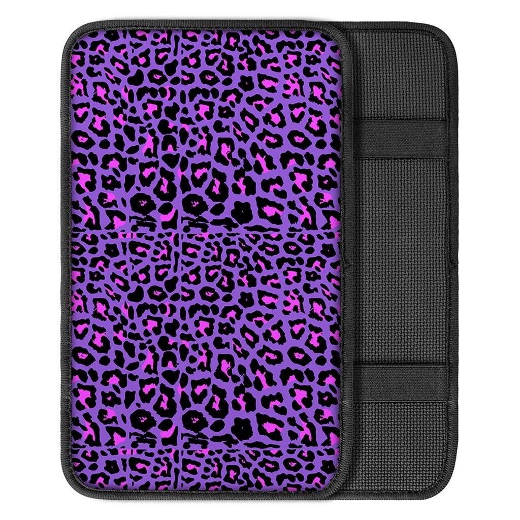 Purple Leopard Car Console Cover-grizzshop