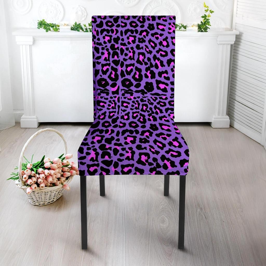 Purple Leopard Chair Cover-grizzshop