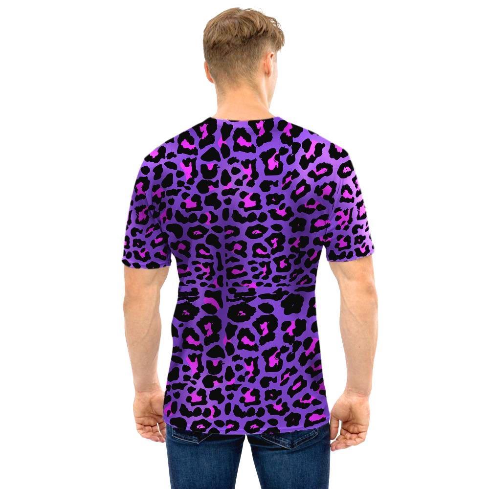 Purple Leopard Men T Shirt-grizzshop