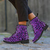 Purple Leopard Men's Boots-grizzshop