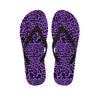 Purple Leopard Men's Flip Flops-grizzshop