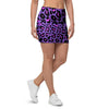 Purple Leopard Mini Skirt-grizzshop