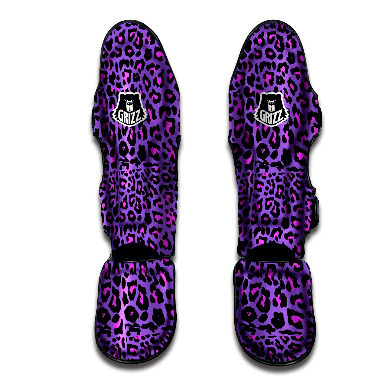 Purple Leopard Muay Thai Shin Guard-grizzshop