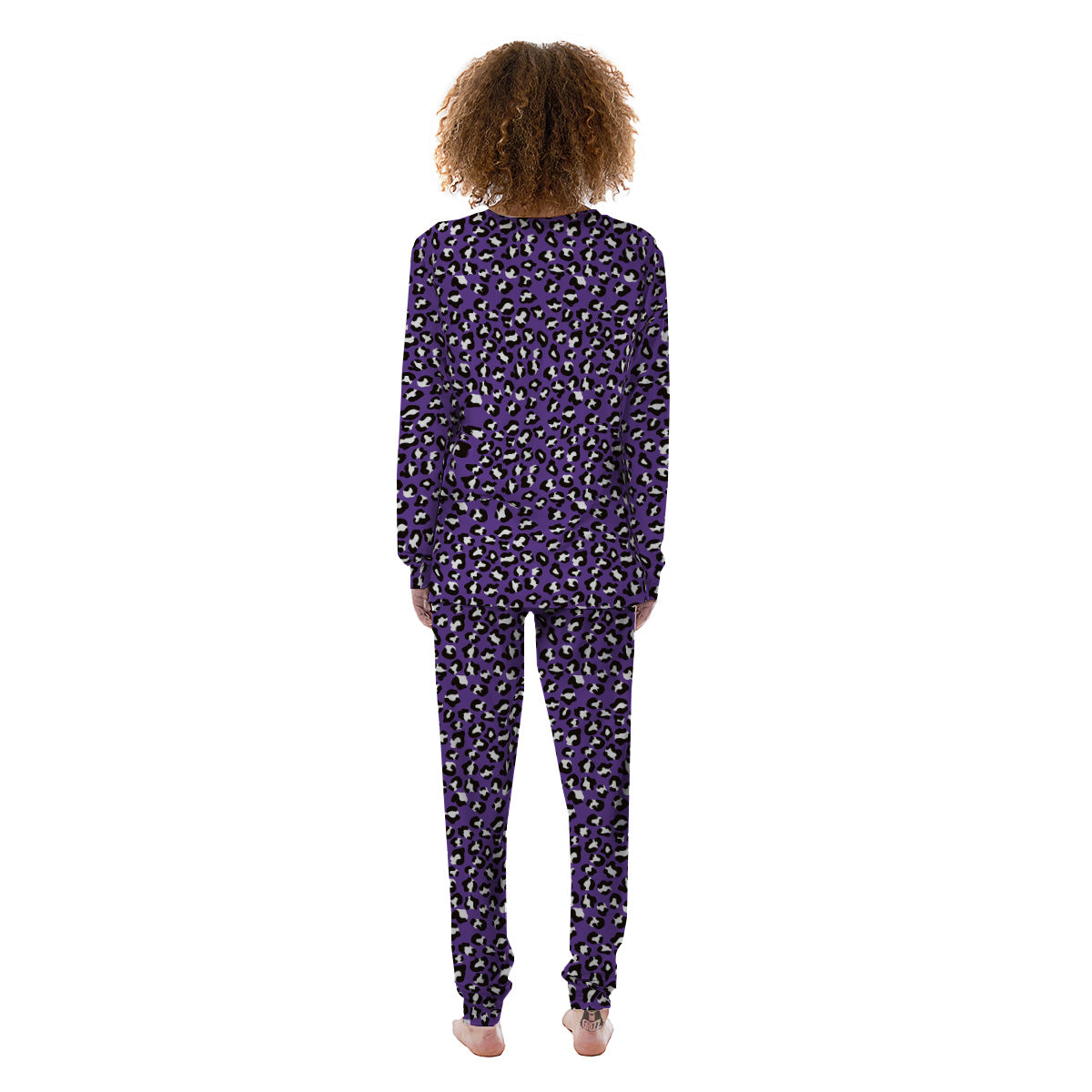 Purple leopard print discount pajamas