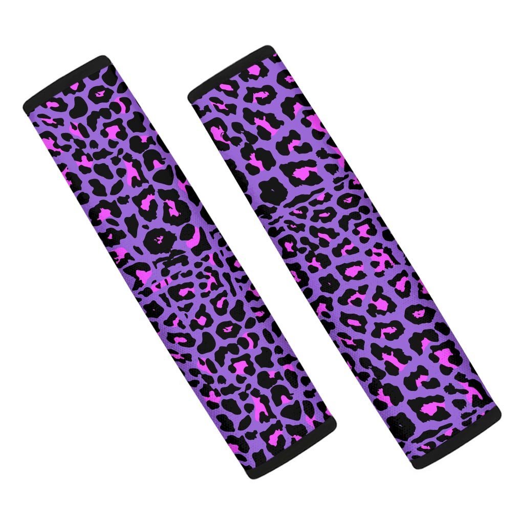 Purple Leopard Seat Belt Cover-grizzshop