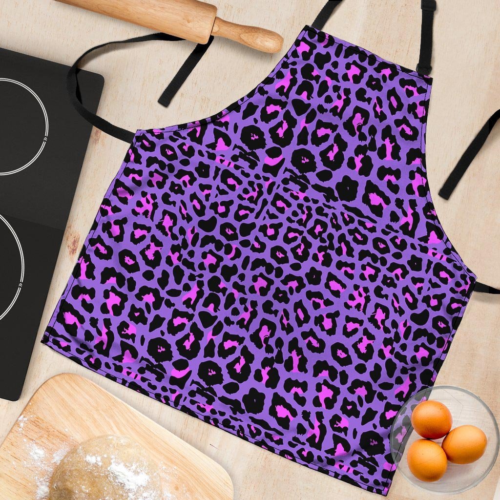 Purple Leopard Women's Apron-grizzshop