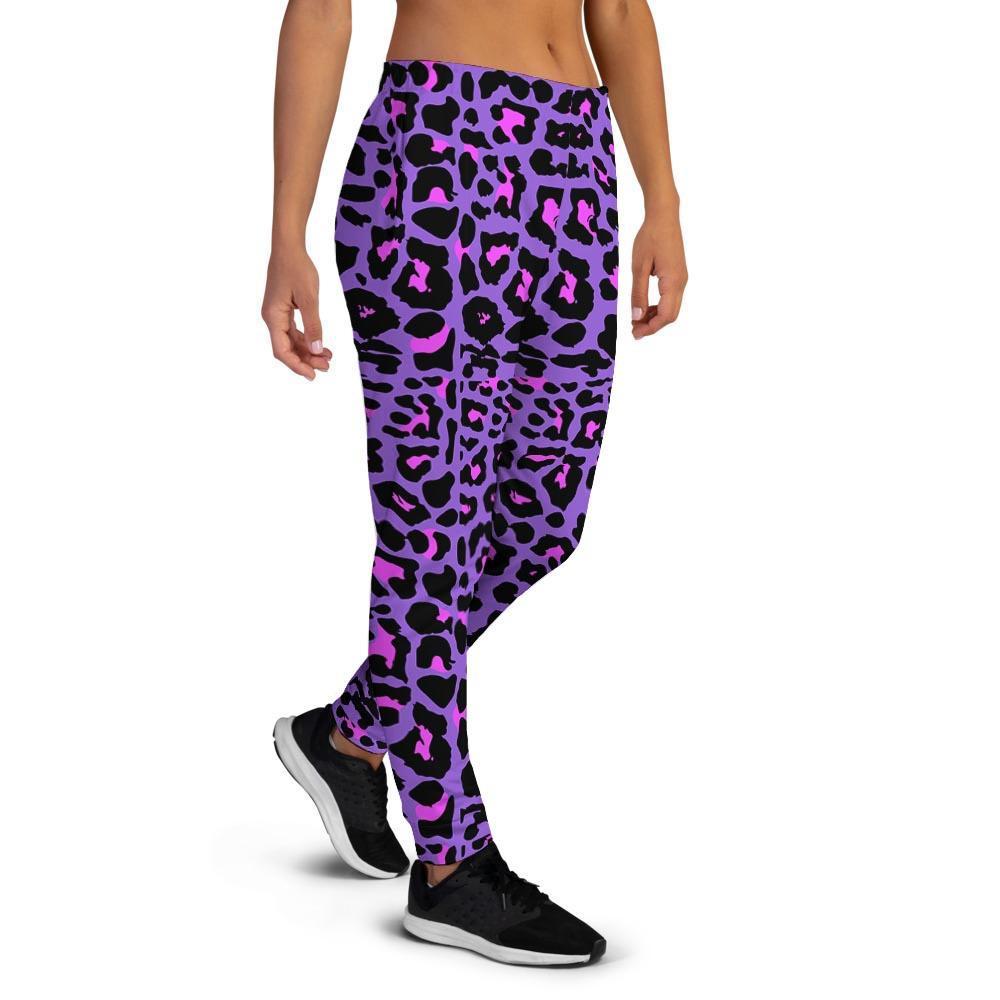 Purple Leopard Women's Joggers-grizzshop