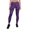 Purple Leopard Women's Leggings-grizzshop