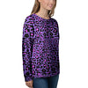 Purple Leopard Women's Sweatshirt-grizzshop