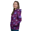 Purple Lotus Boho Print Pattern Women's Hoodie-grizzshop