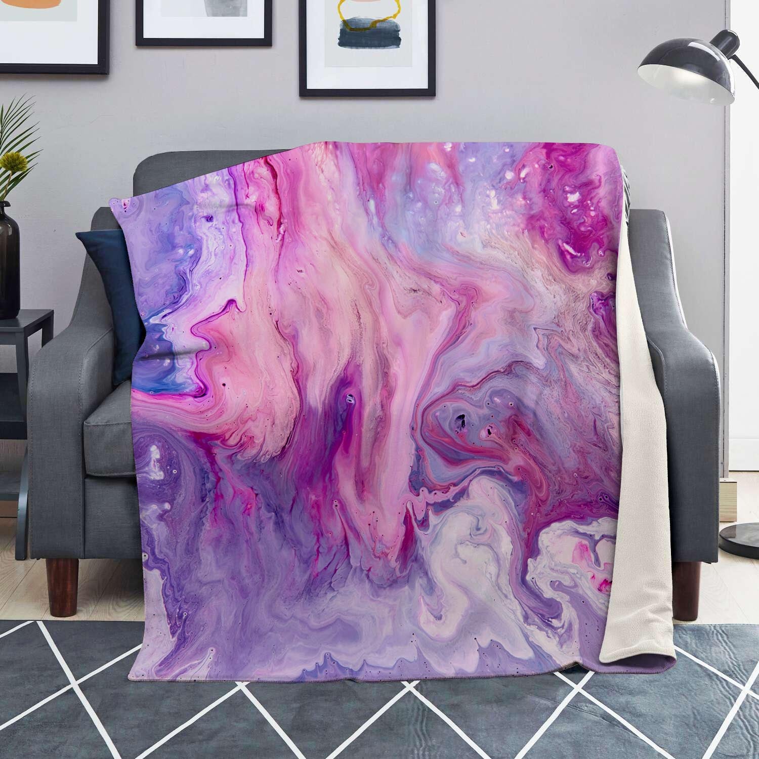 Purple Marble Blanket-grizzshop