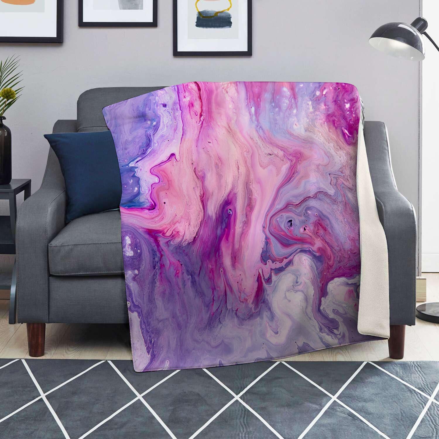 Purple Marble Blanket-grizzshop