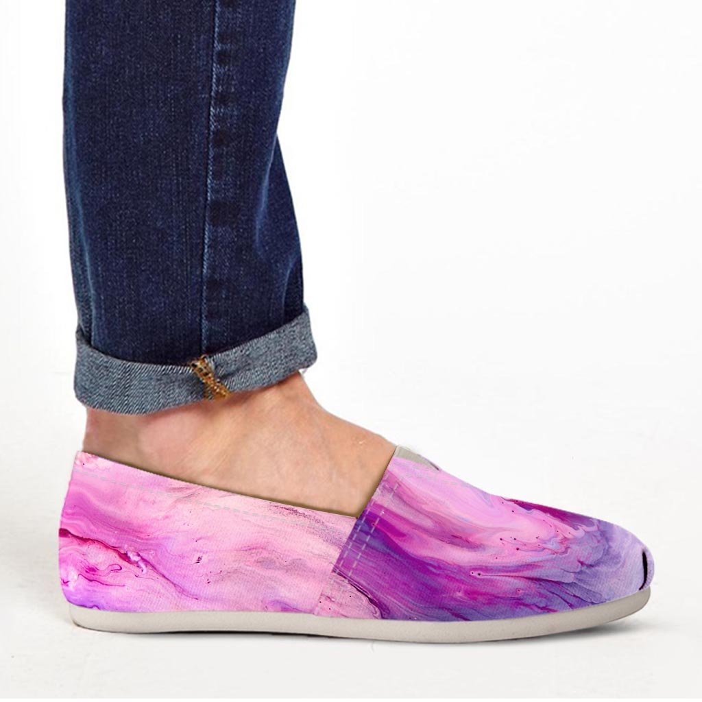 Purple Marble Canvas Shoes-grizzshop