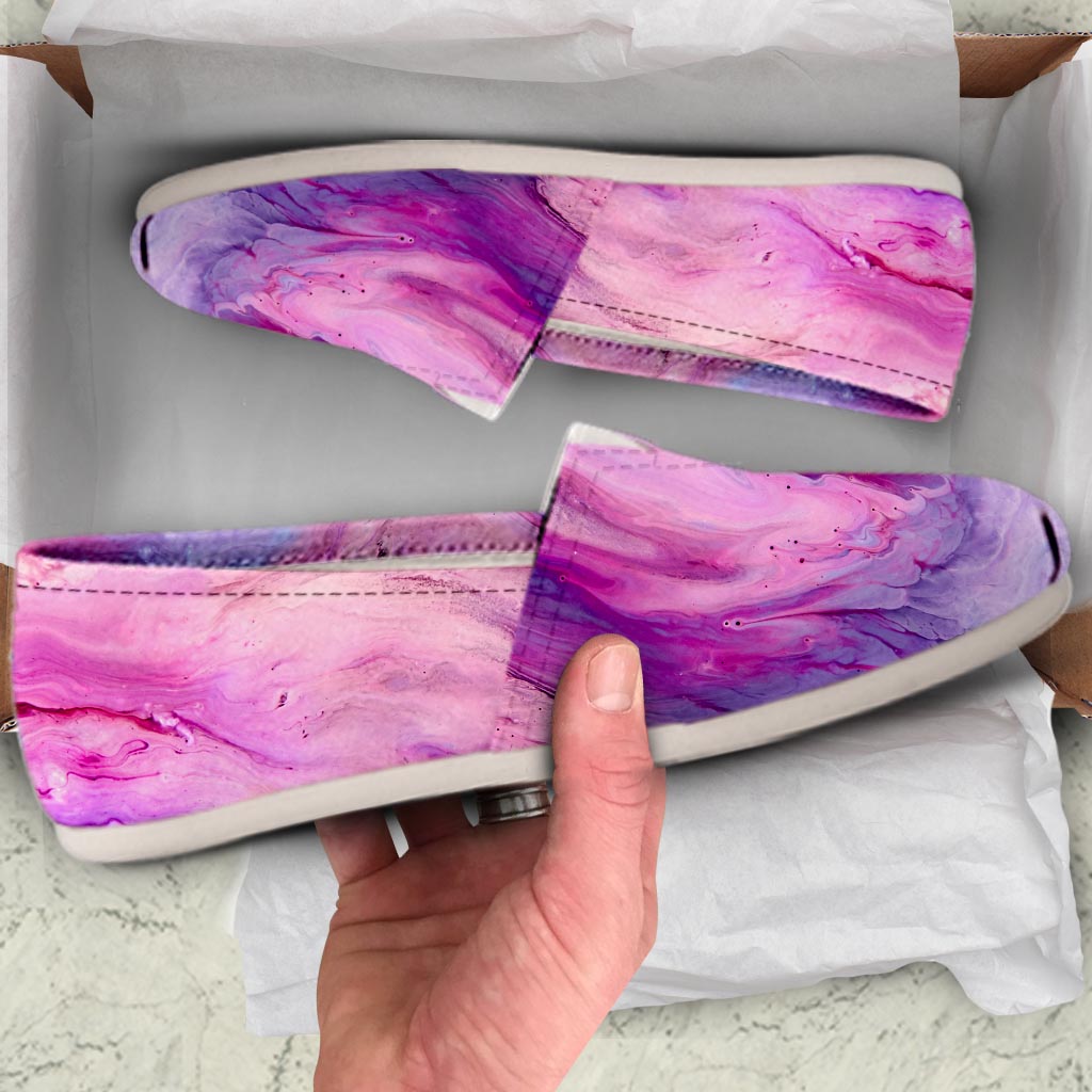 Purple Marble Canvas Shoes-grizzshop