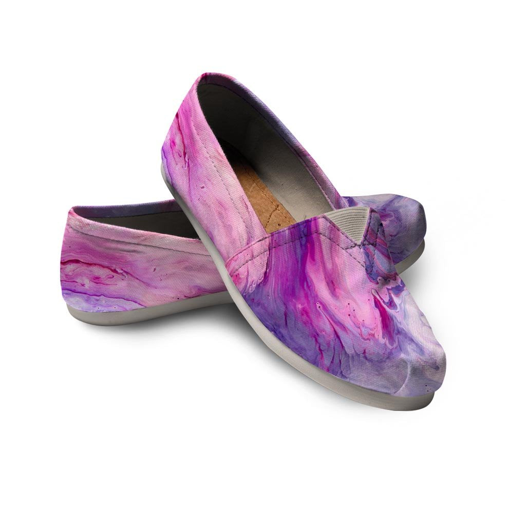 Purple Marble Canvas Shoes-grizzshop
