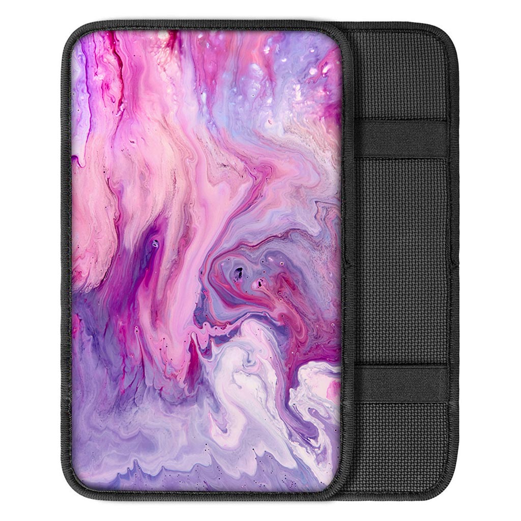 Purple Marble Car Console Cover-grizzshop