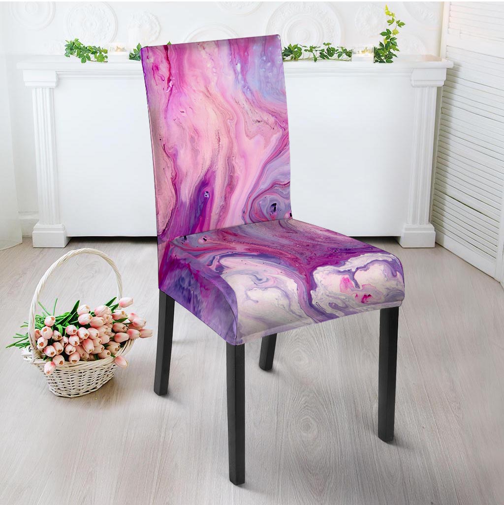 Purple Marble Chair Cover-grizzshop