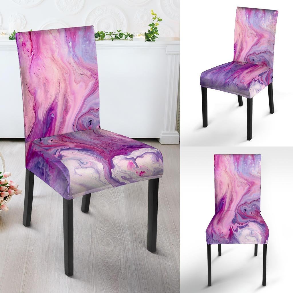 Purple Marble Chair Cover-grizzshop