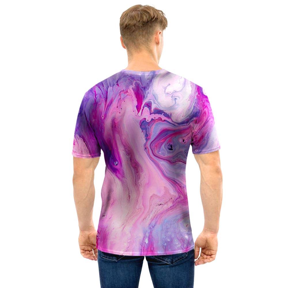 Purple Marble Men T Shirt-grizzshop