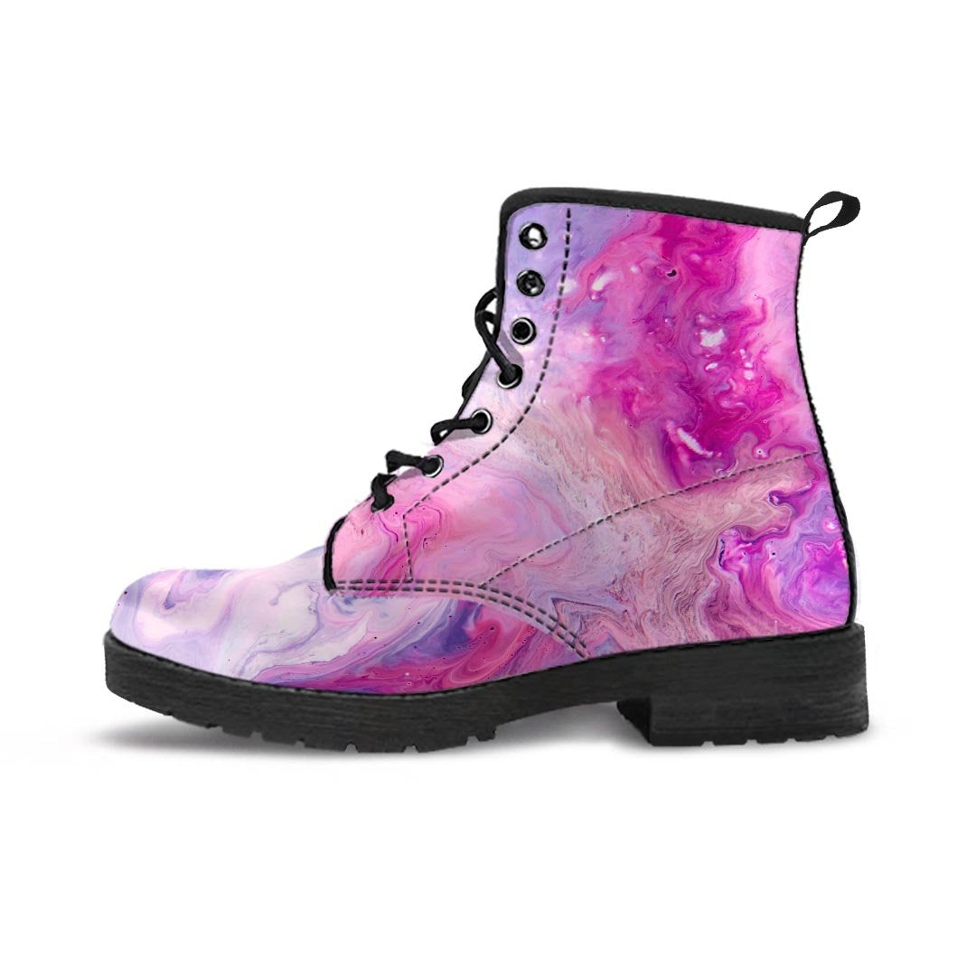 Purple Marble Men's Boots-grizzshop