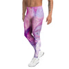 Purple Marble Men's Leggings-grizzshop