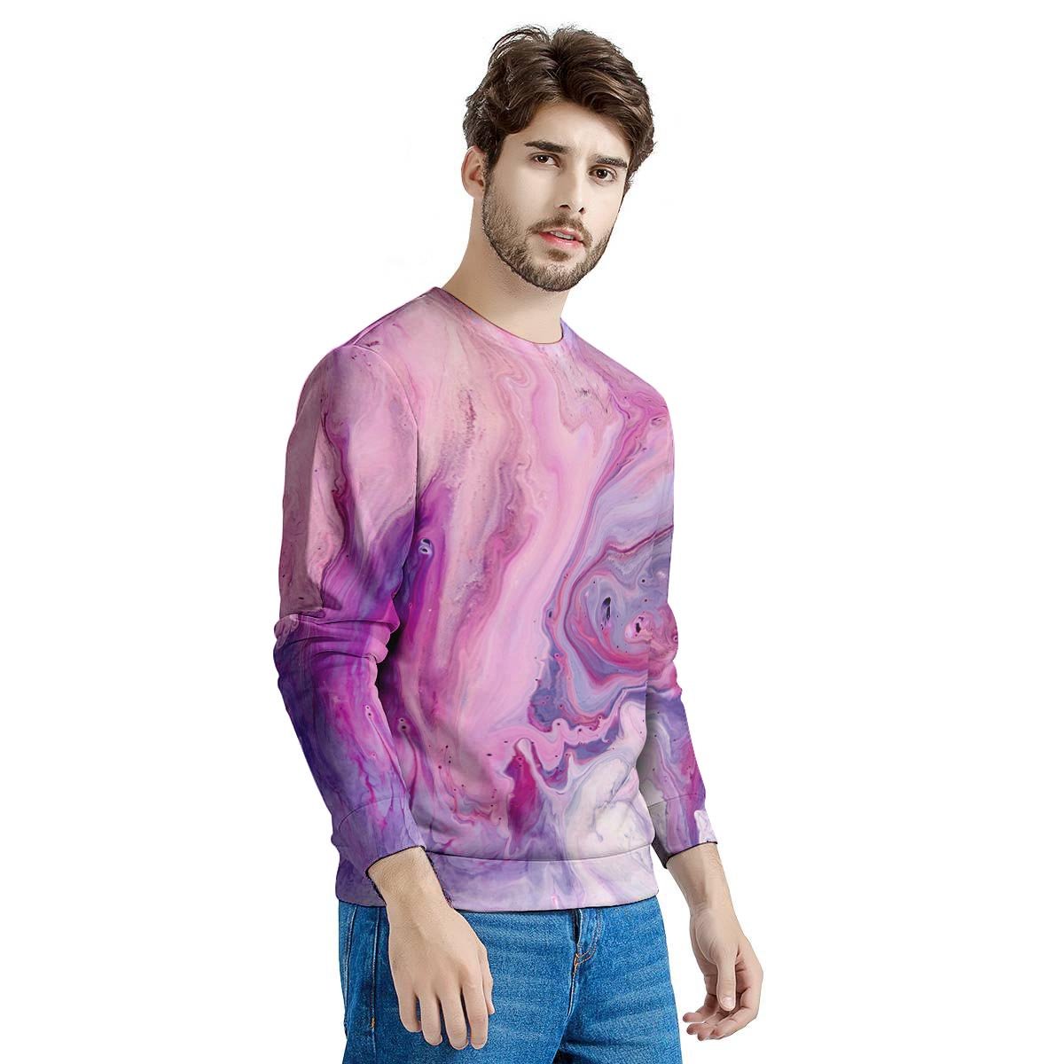 Purple Marble Men's Sweatshirt-grizzshop