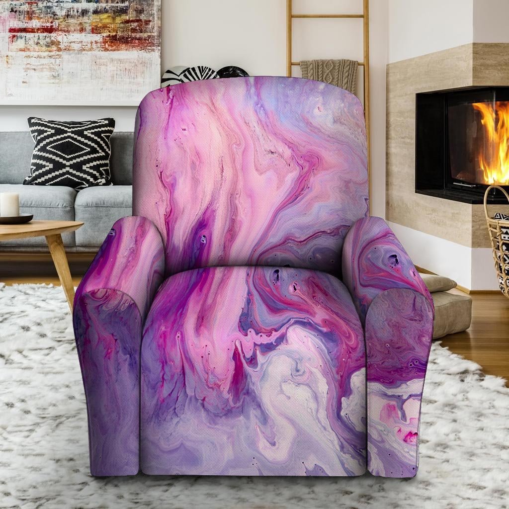 Purple Marble Recliner Cover-grizzshop