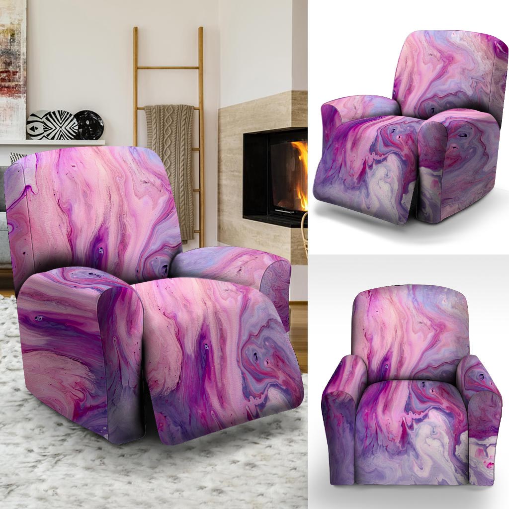 Purple Marble Recliner Cover-grizzshop