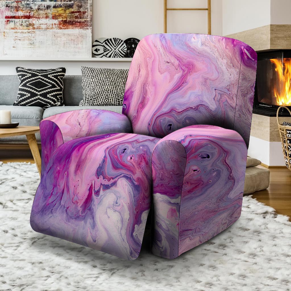 Purple Marble Recliner Cover-grizzshop