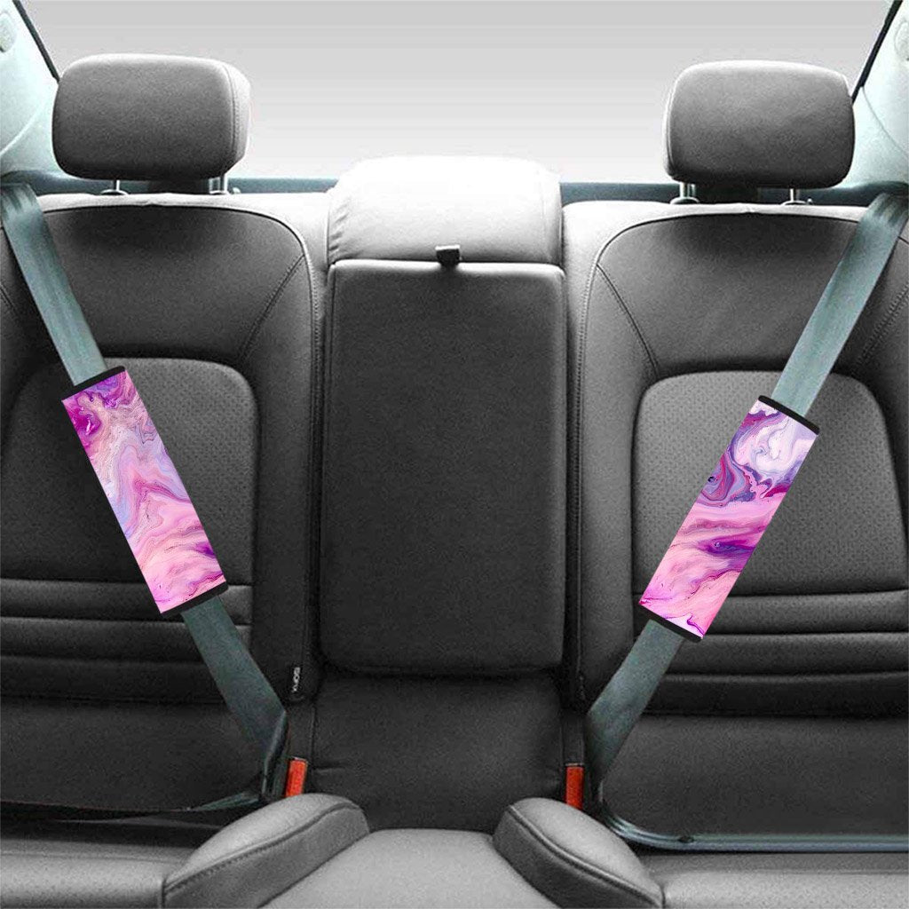 Purple Marble Seat Belt Cover-grizzshop