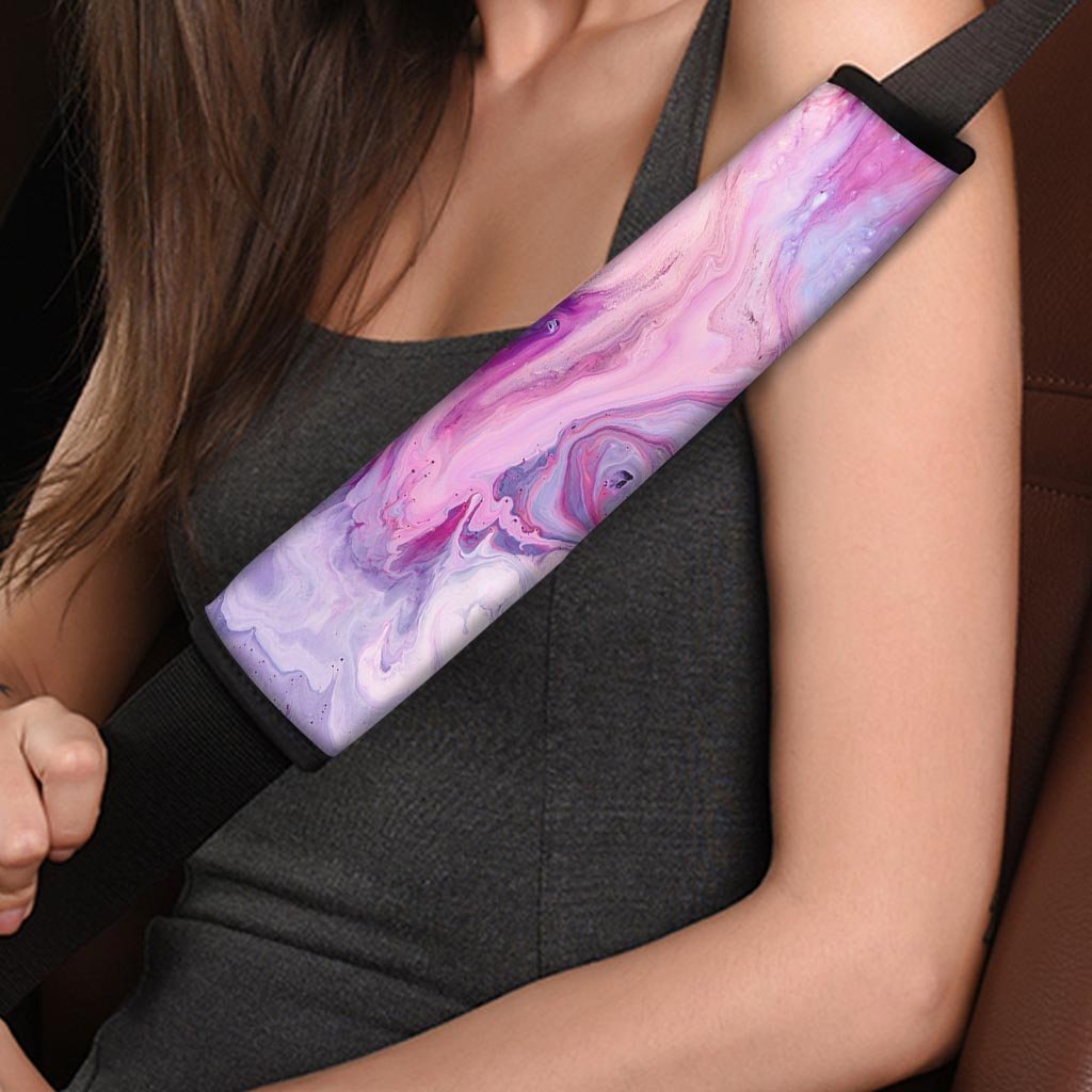 Purple Marble Seat Belt Cover-grizzshop