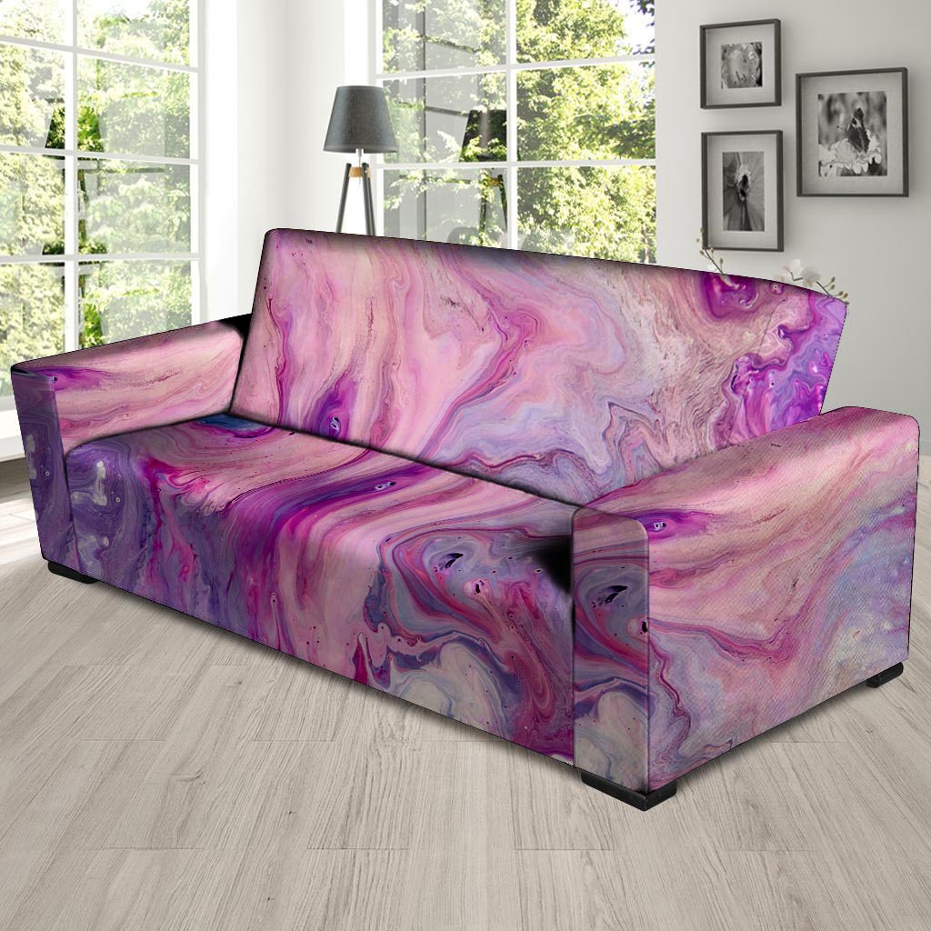 Purple Marble Sofa Cover-grizzshop