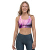 Purple Marble Sports Bra-grizzshop