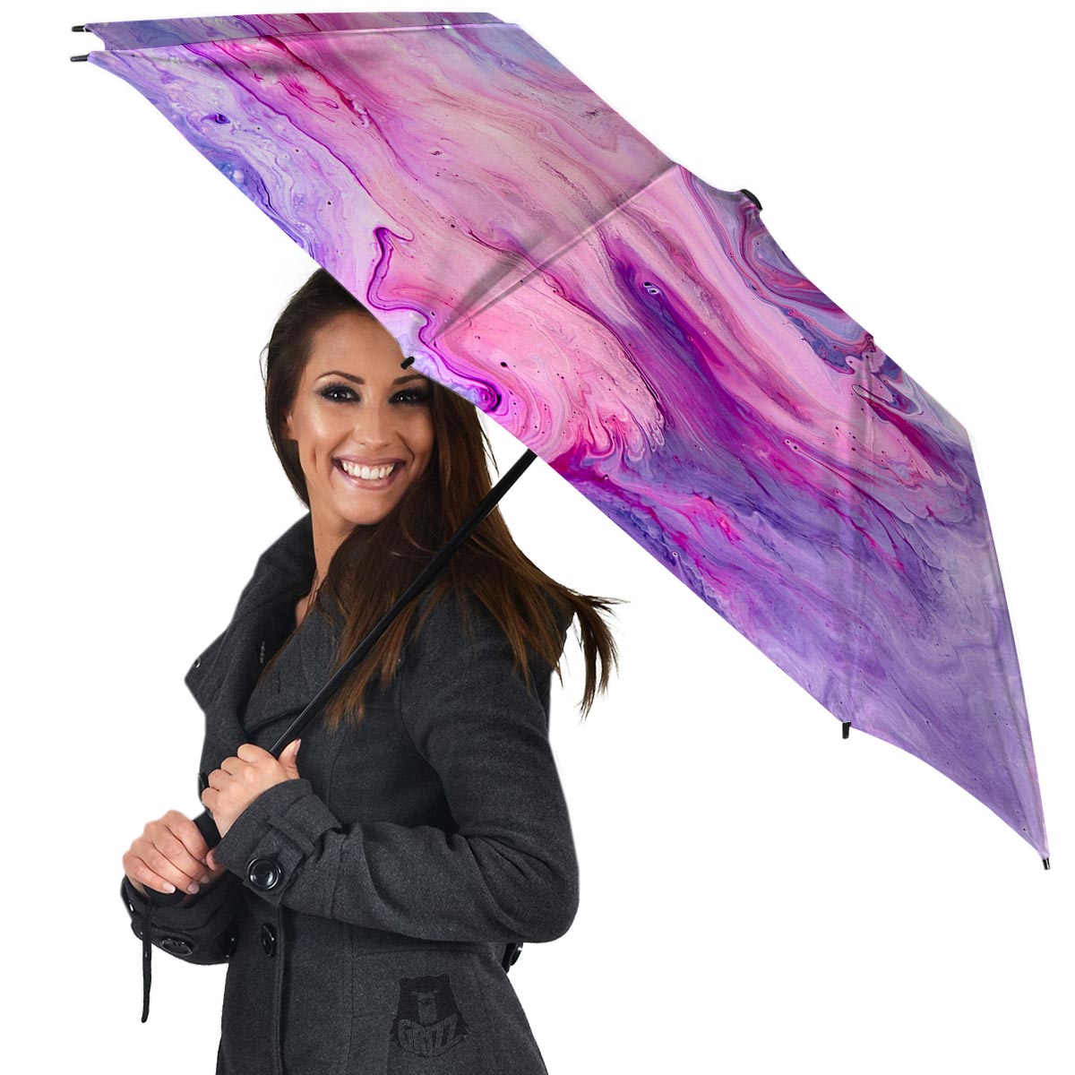 Purple Marble Umbrella-grizzshop