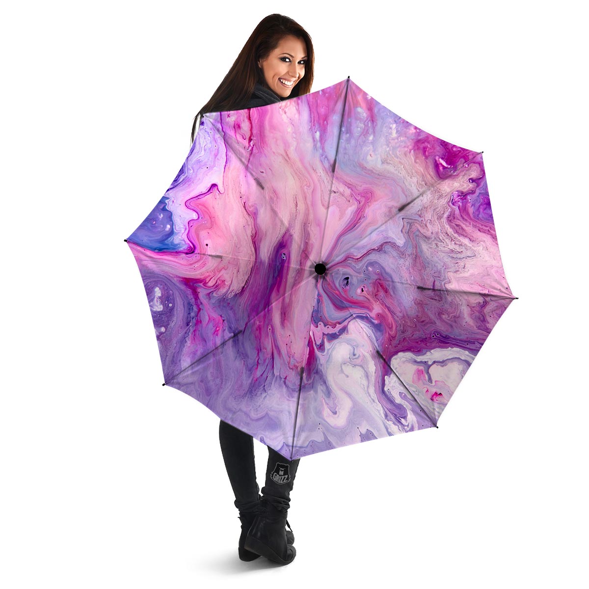 Purple Marble Umbrella-grizzshop