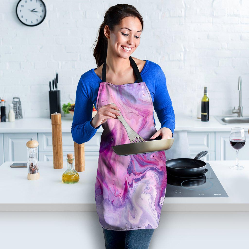 Purple Marble Women's Apron-grizzshop