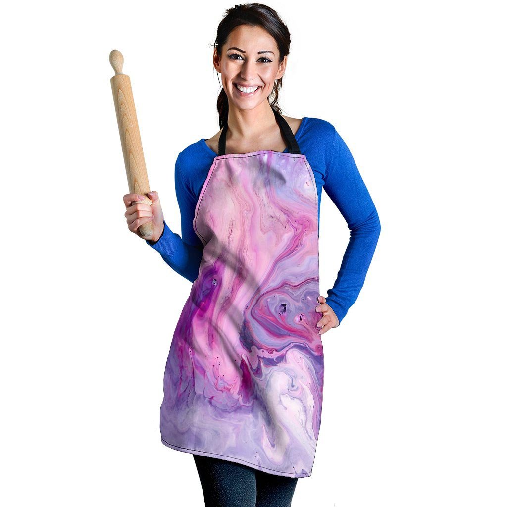 Purple Marble Women's Apron-grizzshop