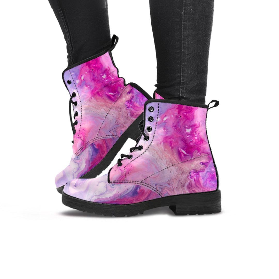 Purple Marble Women's Boots-grizzshop