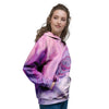 Purple Marble Women's Hoodie-grizzshop