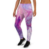 Purple Marble Women's Joggers-grizzshop