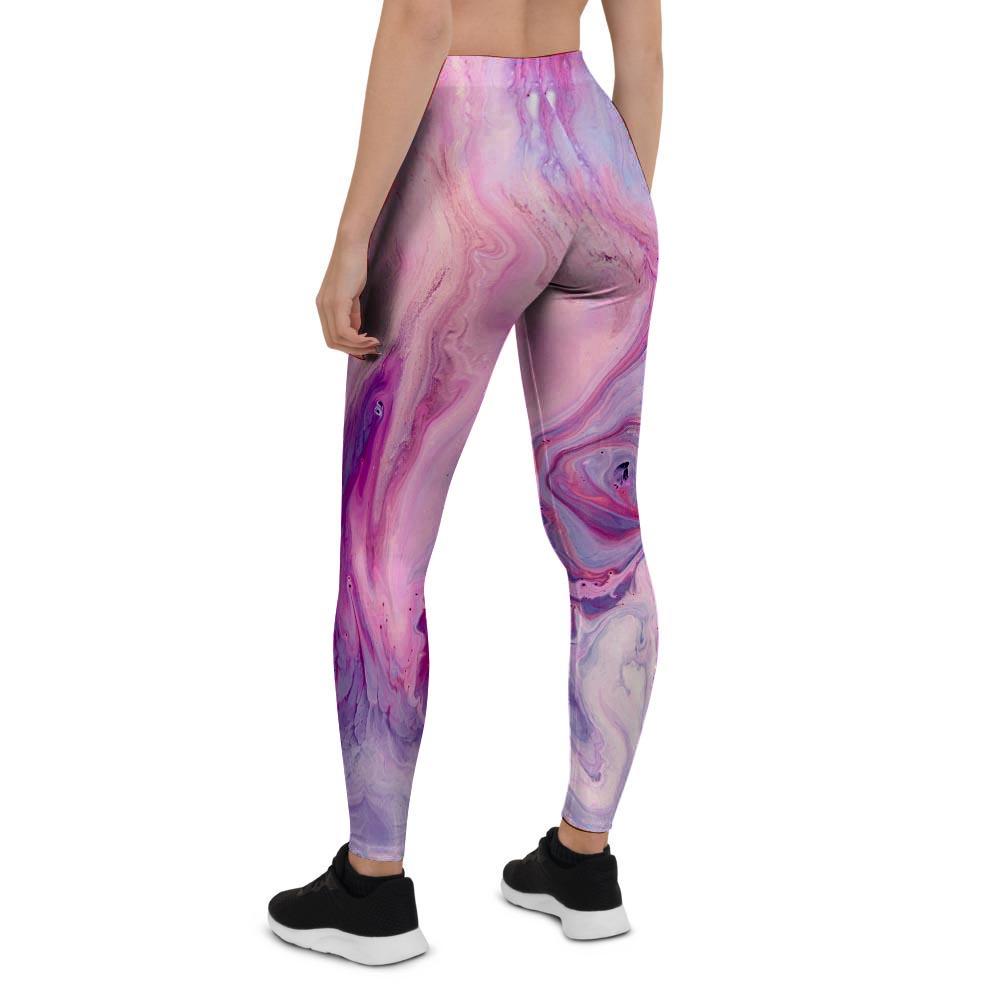 Purple Marble Women's Leggings-grizzshop