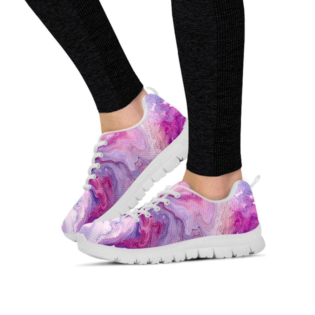 Purple Marble Women's Sneakers-grizzshop