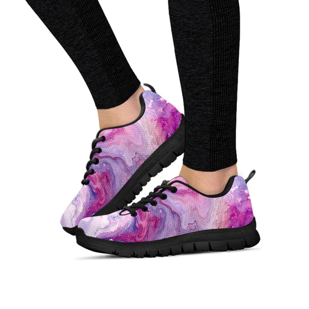 Purple Marble Women's Sneakers-grizzshop