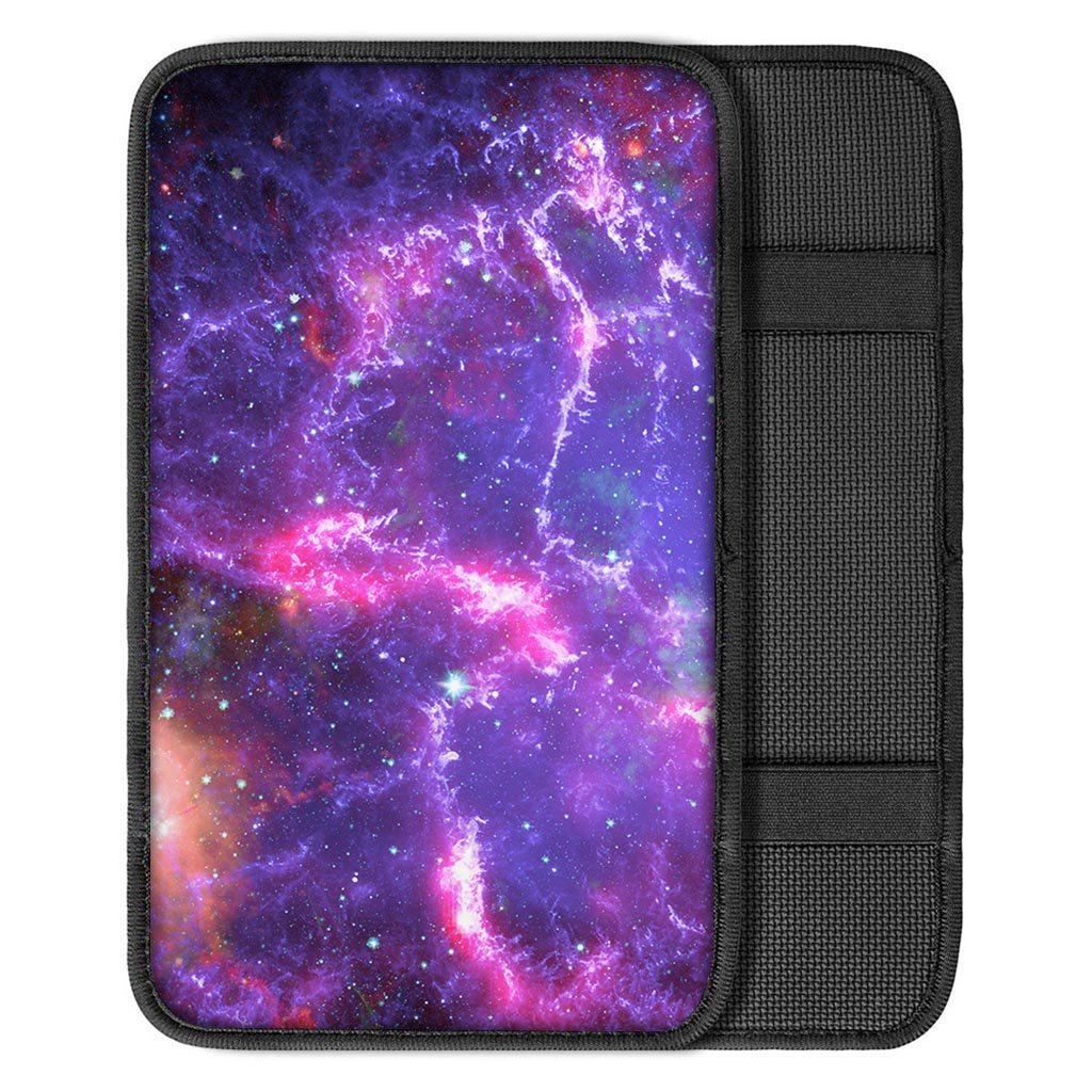 Purple Nebula Galaxy Space Car Console Cover-grizzshop