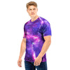 Purple Nebula Galaxy Space Men T Shirt-grizzshop