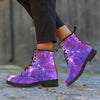 Purple Nebula Galaxy Space Men's Boots-grizzshop