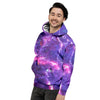 Purple Nebula Galaxy Space Men's Hoodie-grizzshop